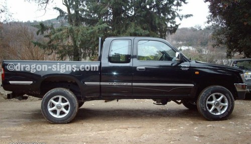 Decalcomanie strisce toyota - decalcomanie,