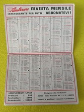 Calendarietto tascabile carabinieri  Anno 1958 