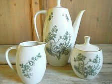 1950 JOHANN HAVILAND BAVARIA GERMANY CAFFETTIERA LATTIERA ZUCCHERIERA PORCELLANA