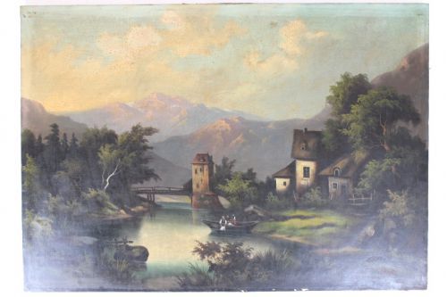 Dipinto moneta oscura - moneta, di