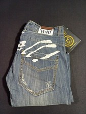 JEANS PANTALONE UOMO DENIM 100% COTONE YELL INDUSTRY BROKE-B 32