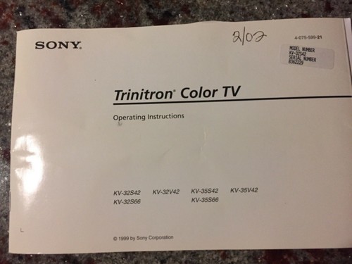 Vintage sony trinitron a - trinitron,