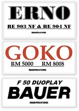 ★KIT CINGHIE DI RICAMBIO 4 x MOVIOLA (ERNO RE903NF,GOKO RM5000/8008,BAUER F50)★