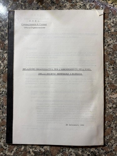 Raro documento enel 1969 - raro,