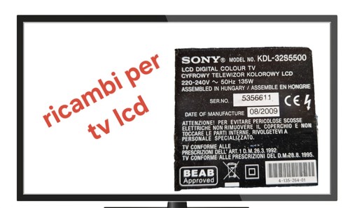 Ricambio lcd televisore - ricambio,