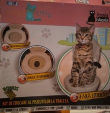 Addestramento Per Toilette Gatti; Lettiera Gatti WC; Cat Toilet Training KIT