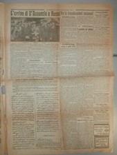 L'arrivo di d'Annunzio a Roma Lettera quattordicenne 1919 Il Giornale d'Italia
