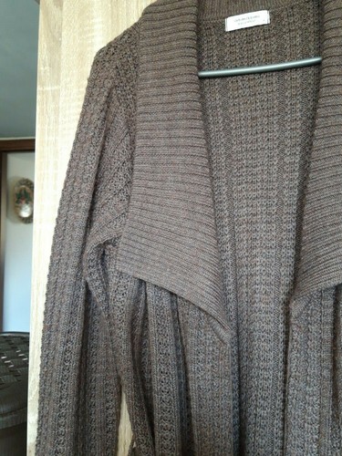 Cardigan lungo lana marrone - di,