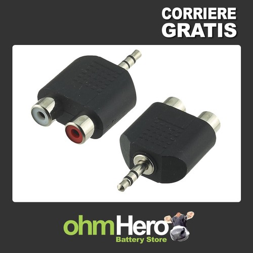 Adattatore stereo rca - stereo:,