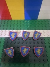 LEGO®️ LOTTO 6 SCUDI LION KNIGHT CASTLE KINGODOMS ARMI ACCESSORI MEDIEVALI SET