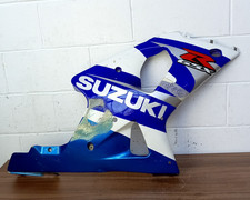 Pannello carena lato destro Suzuki GSXR1000 K1 K2 2001-2002 blu bianco OEM