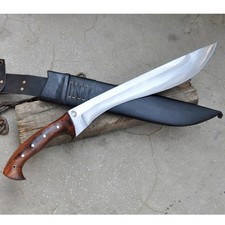 Coltello Machete Sopravvivenza Lama Acciaio al Carbonio Personalizzato Fatto a Mano|Coltello Caccia Campeggio