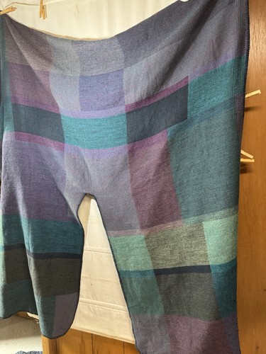 Coperta vintage quadri misto - a,