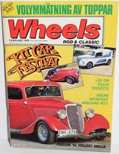 Vtg February 1984 Wheels Hot
