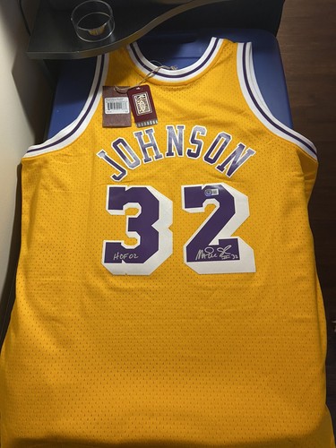 Maglia magic johnson firmata - maglia,