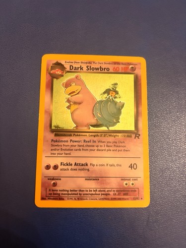 Carta pokemon dark slowbro - carta,