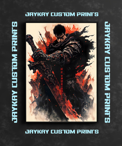 Poster berserk guts anime - berserk,