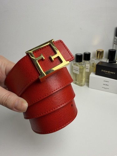 Cintura fendi pelle rossa - fendi,