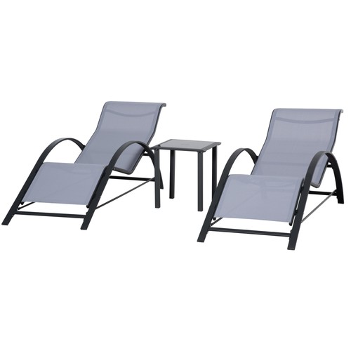 Outsunny set lettini da - 2,