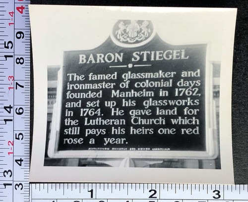 Baron stiegel pennsylvania - stiegel, pa
