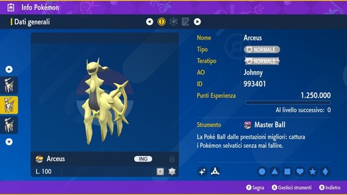 Arceus event shiny - arceus, 6iv