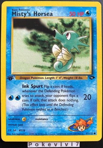 Carte pokemon misty - pokemon, horsea