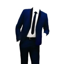 Abito elegante uomo blu -  48 Slim Fit