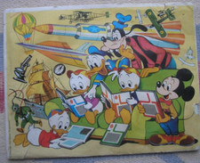 BUSTA PUBBLICITA ENCICLOPEDIA DISNEY 1972 COMPLETA BROCHURE PER POSTER ARCHIMEDE