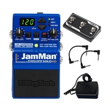 Digitech JamMan Solo HD Stereo Looper Pedal - Confezione con 2 cavi patch e...