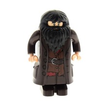 1x Lego minifigure Harry Potter Rubeus Hagrid marrone scuro 10217 4738 4865 hp111
