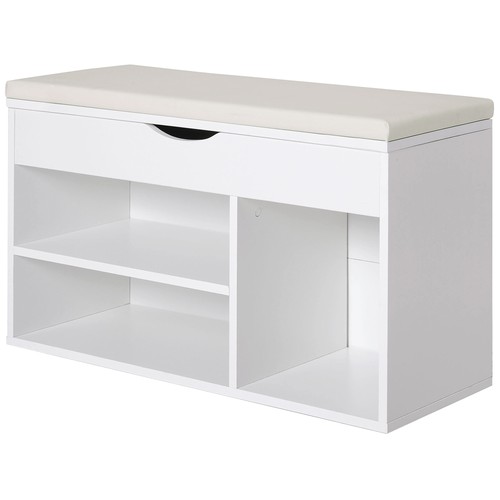 Homcom scarpiera panca - scarpiera,