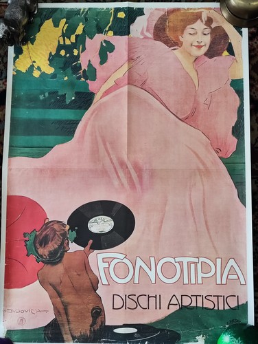 Poster fonotipia dischi - fonotipia,