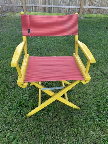 Sedia direttrice vintage legno