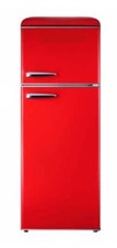 MINIFRIGO FRIGORIFERO FRIGO VINTAGE RETRO' ROSSO DOPPIA PORTA 220LT CONGELATORE