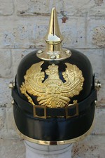 Pickelhaube Elmetto in pelle