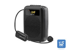 APORO T4 Amplificatore per Voce Cassa UHF Bluetooth con Microfono Portatile NERO
