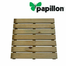 Pedana Doccia Legno 50x50 cm Autoclavato Pino Piscina Giardino Esterno