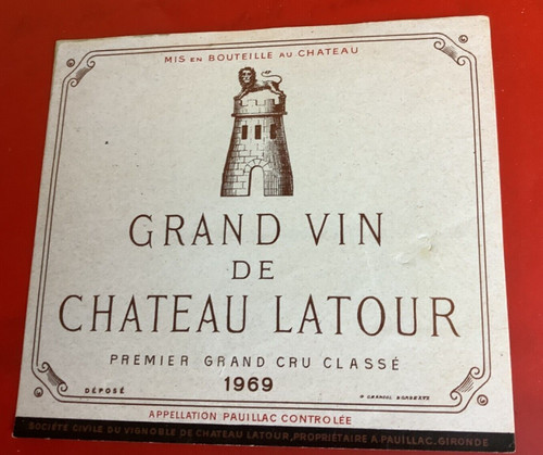 étiquette château latour - Étiquette,