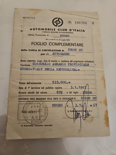Foglio complementare - ,