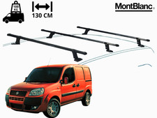 3 BARRE PORTATUTTO PORTAPACCHI TETTO PER FIAT DOBLO 2001-2010 PROFESSIONAL