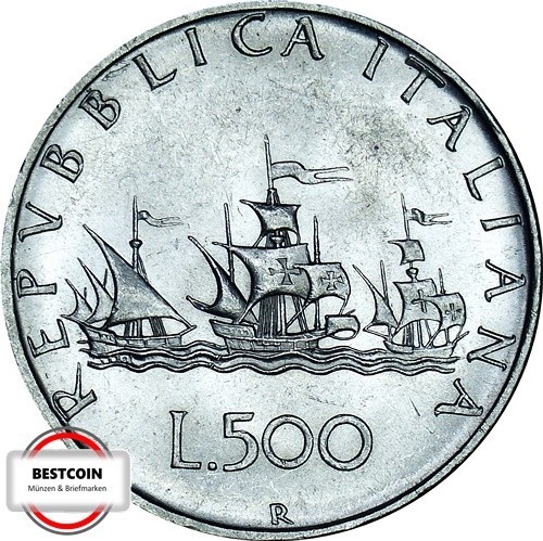 Italia 500 lire del 1960 - km,