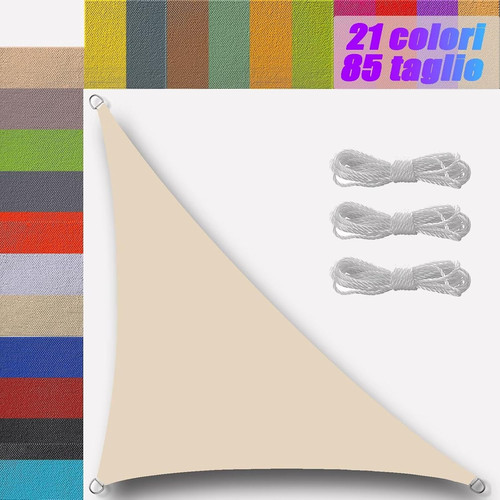 Telo ombreggiante triangolare - telo,