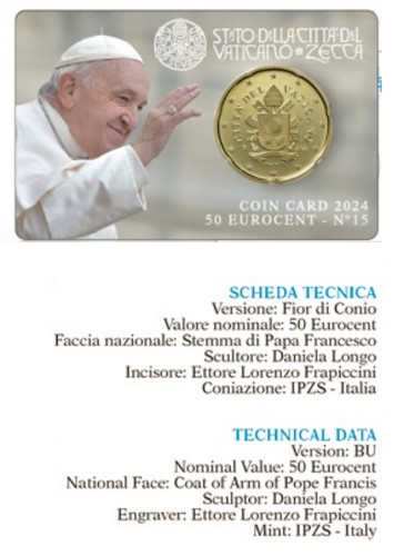 Vaticano coin card - coin,