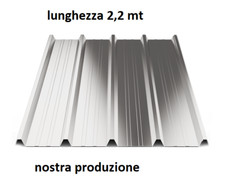 LAMIERA GRECATA Per COPERTURA 1010 MM Lunghezza 2200 MM ZINCATA