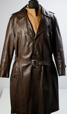 Cappotto in pelle trench