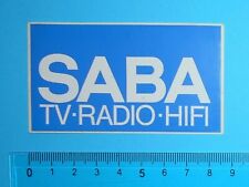 ADESIVO STICKER VINTAGE AUFKLEBER AUTOCOLLANT SABA HI-FI BLUE