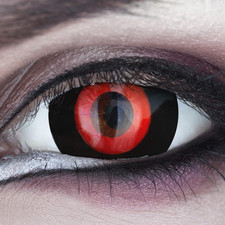 Lenti a Contatto Colorate Rosso 'Ghoul' Lenses - Con Porta Lenti a Contatto - Id