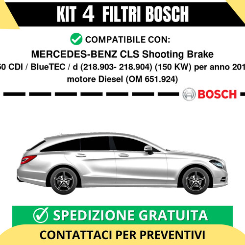 Kit bosch filtri tagliando - 4,