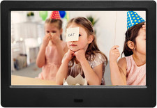 7 Pollici Cornice Digitale,Cornice Digitale Foto Schermo Ips,Slideshow Elettroni