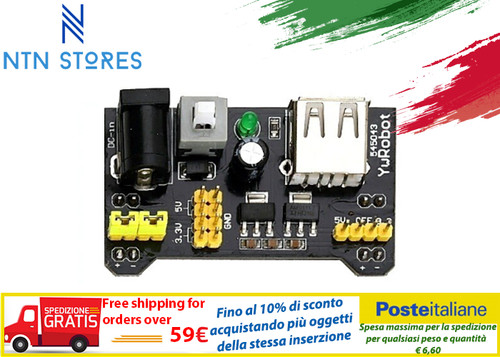 Alimentatore per breadboard - alimentatore,